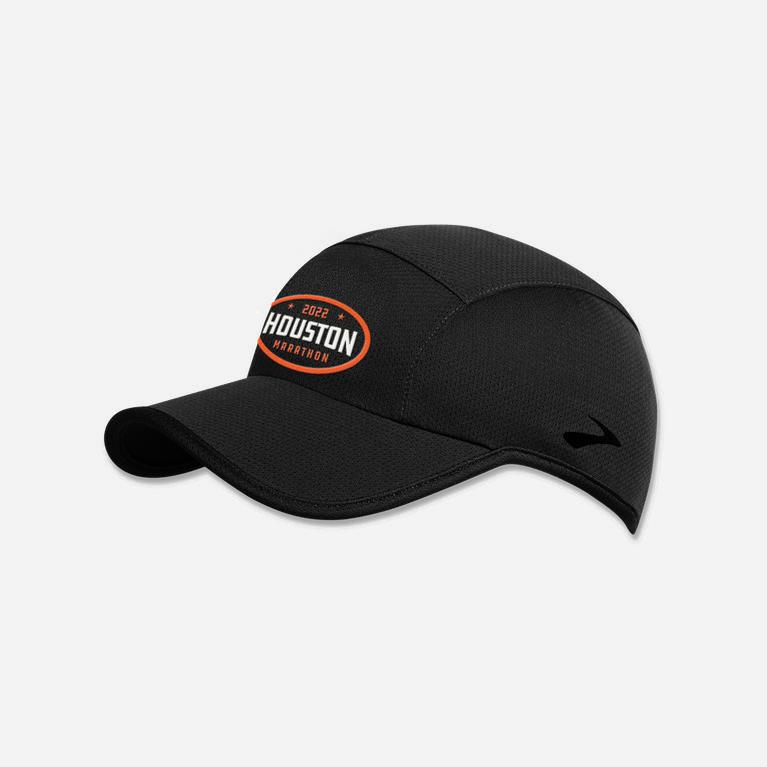 Brooks Houston22 Tempo Mens Running Hat Ireland Black/Orange/White/13.1 Houston (KSUY-46785)